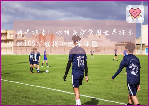 新手指南：如何高效使用世界杯竞猜iOS下载提升观赛体验